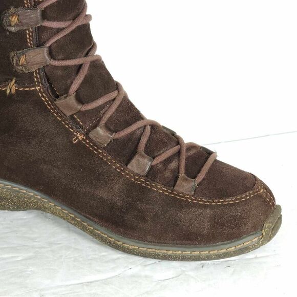 Timberland Women's Reykir Ghillie US 8M Brown Suede Sherpa Lined Winter Boots - Picture 13 of 16